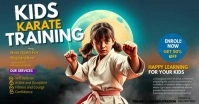 Kids Karate Trainign Banner Facebook Shared Image template