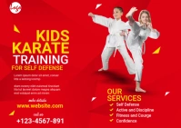 Kids Karate Training Postcard template