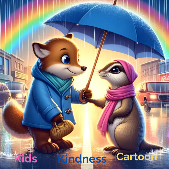Kids Kindness Cartoon Template | PosterMyWall