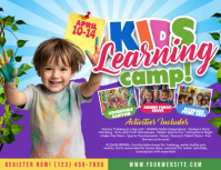 kids learning adventure fun summer camp Ulotka (US Letter) template