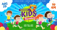 KIDS MARATHON BANNER Facebook Shared Image template