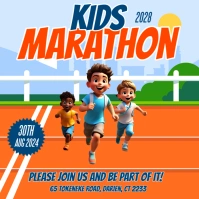 KIDS MARATHON Publicação no Instagram template