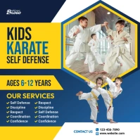 Kids Martial Arts Instagram Plasing template
