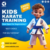 Kids Martial Arts Quadrado (1:1) template