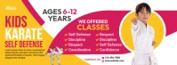 Kids Martial Arts Lessons Facebook Cover Photo template