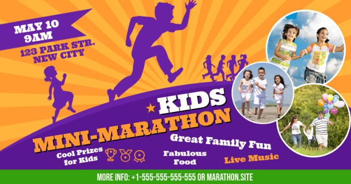 Copy of KIDS MINI-MARATHON BANNER | PosterMyWall