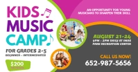 Kids Music Camp Facebook Post Isithombe Esabiwe ku-Facebook template