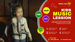 Kids Music twitter post template