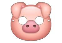 Kids Pig Mask Printable Children A4 template