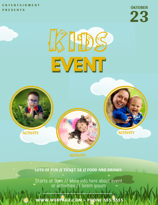 Kids Poster Template PosterMyWall
