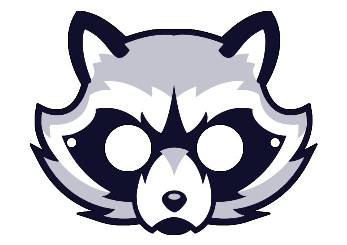 Kids Raccoon Mask Printable Children Template | PosterMyWall kids-raccoon-mask-printable-children-template-postermywall