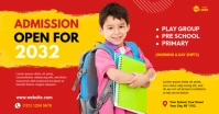 Kids school admission banner ad Facebook Shared Image template