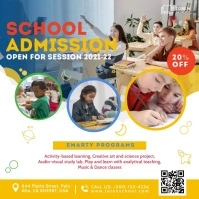 Kids School Admission Instagram Post template