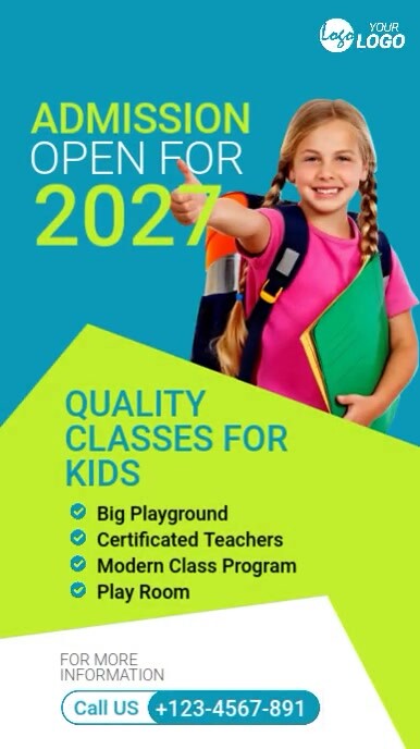 Copy of Kids School Admission Open Ad | PosterMyWall