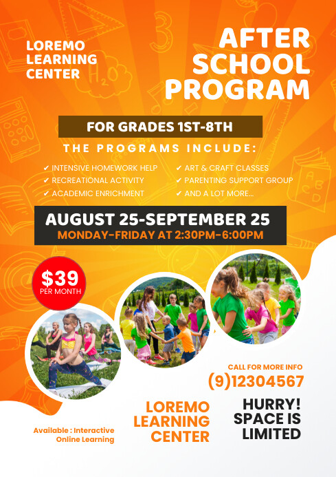 Copy of Kids School Program | PosterMyWall