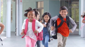 Grey school children Coverfoto til YouTube-kanal Template