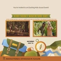 kids scout event Instagram Post template