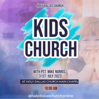 kids service Publicación de Instagram template