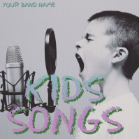 Kids Songs Album Cover template