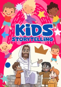 Kids storytelling A4 template