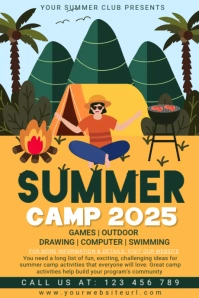 Kids summer camp,scouts ภาพกราฟิก Tumblr template