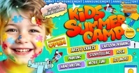 Kids Summer Camp: Fun & Creative Learning Ibinahaging Larawan sa Facebook template