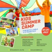 Kids Summer Camp Ad Tempalte Сообщение Instagram template