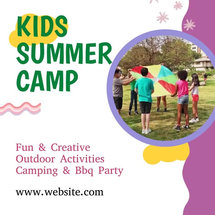 Kids Summer Camp Ads Templat | PosterMyWall
