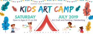 Kids Summer Camp Banner Template Foto Sampul Facebook
