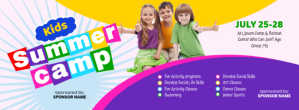 Kids Summer Camp Copertina Facebook template