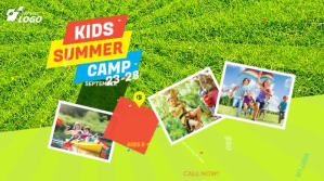 Kids Summer Camp Publicación de Twitter template