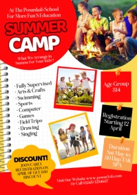 Kids Summer Camp A4 template