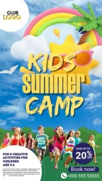 Kids Summer Camp Reel Instagram template