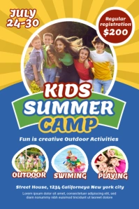 Kids Summer Camp Banier 4’×6’ template