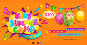 kids summer camp Annuncio Facebook template