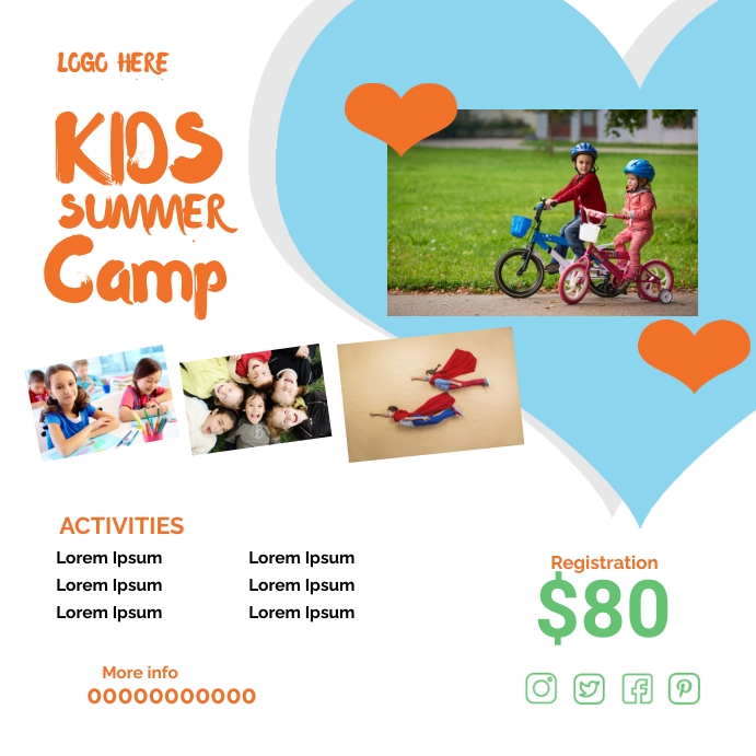 Plantilla de kids summer camp | PosterMyWall