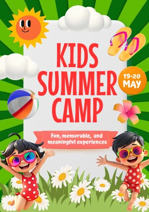 Plantilla de Kids Summer Camp | PosterMyWall