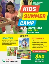 Kids Summer Camp Flyer (US Letter) template