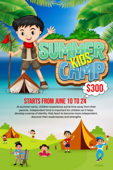 Copy of Kids Summer camp | PosterMyWall