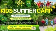 Kids Summer Camp Affichage numérique (16:9) template