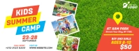 Kids Summer Camp Facebook Cover Image template