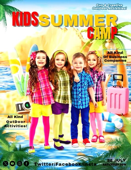 Copy of Kids Summer Camp Flyer | PosterMyWall