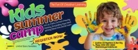 Kids Summer Camp FLyer Facebook Cover Photo template