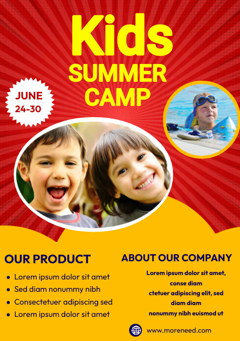 Plantilla de Kids Summer Camp Flyer Template (1) | PosterMyWall