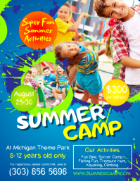 kids summer camp flyer template b36e3d287296decfb89021cc94caf4a2