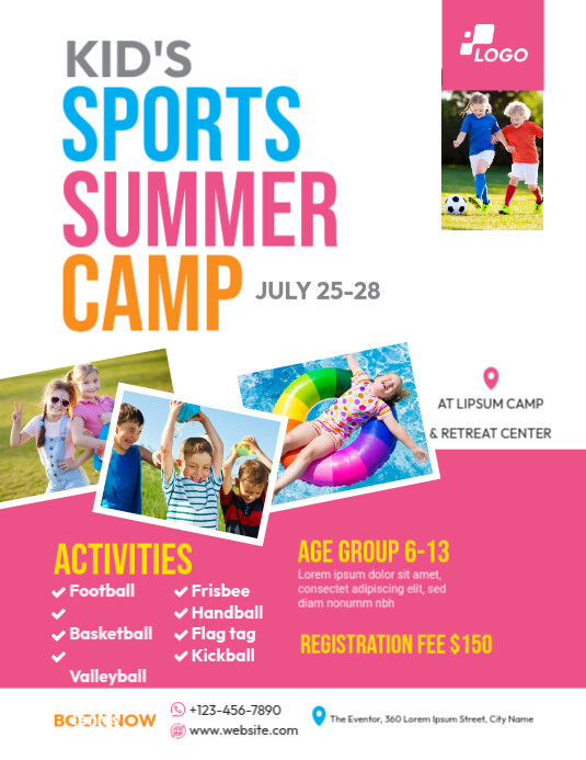Plantilla de Kids Summer Camp Flyer Template | PosterMyWall