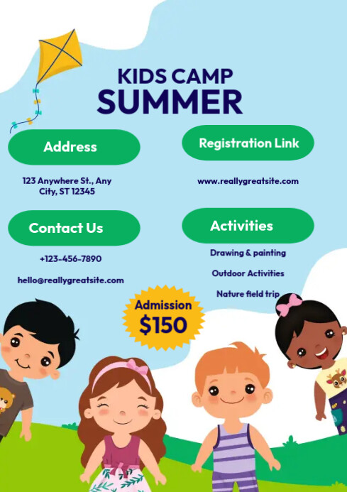Plantilla de Kids Summer Camp Flyer Template | PosterMyWall