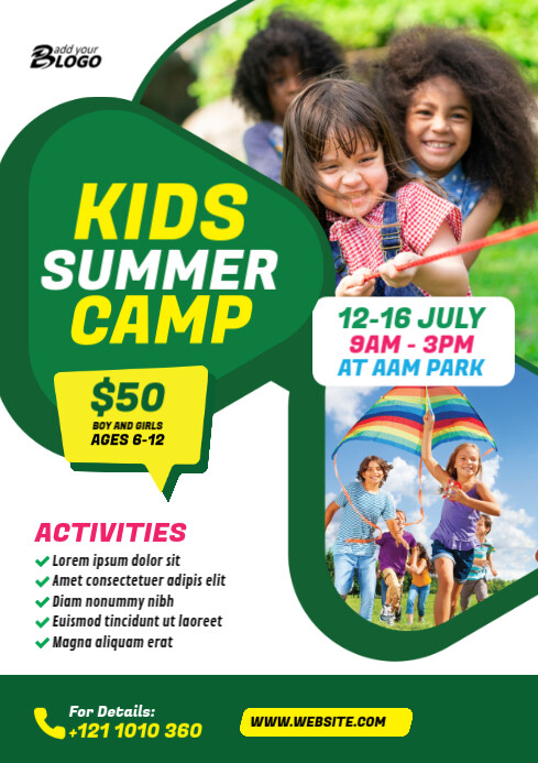 Plantilla de Kids Summer Camp Flyer Template | PosterMyWall