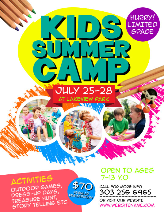 Customize 690 Summer Camp Flyer Templates PosterMyWall customize-690-summer-camp-flyer-templates-postermywall