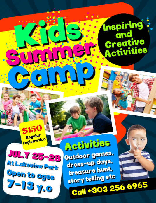Copy of Kids Summer Camp Flyer | PosterMyWall